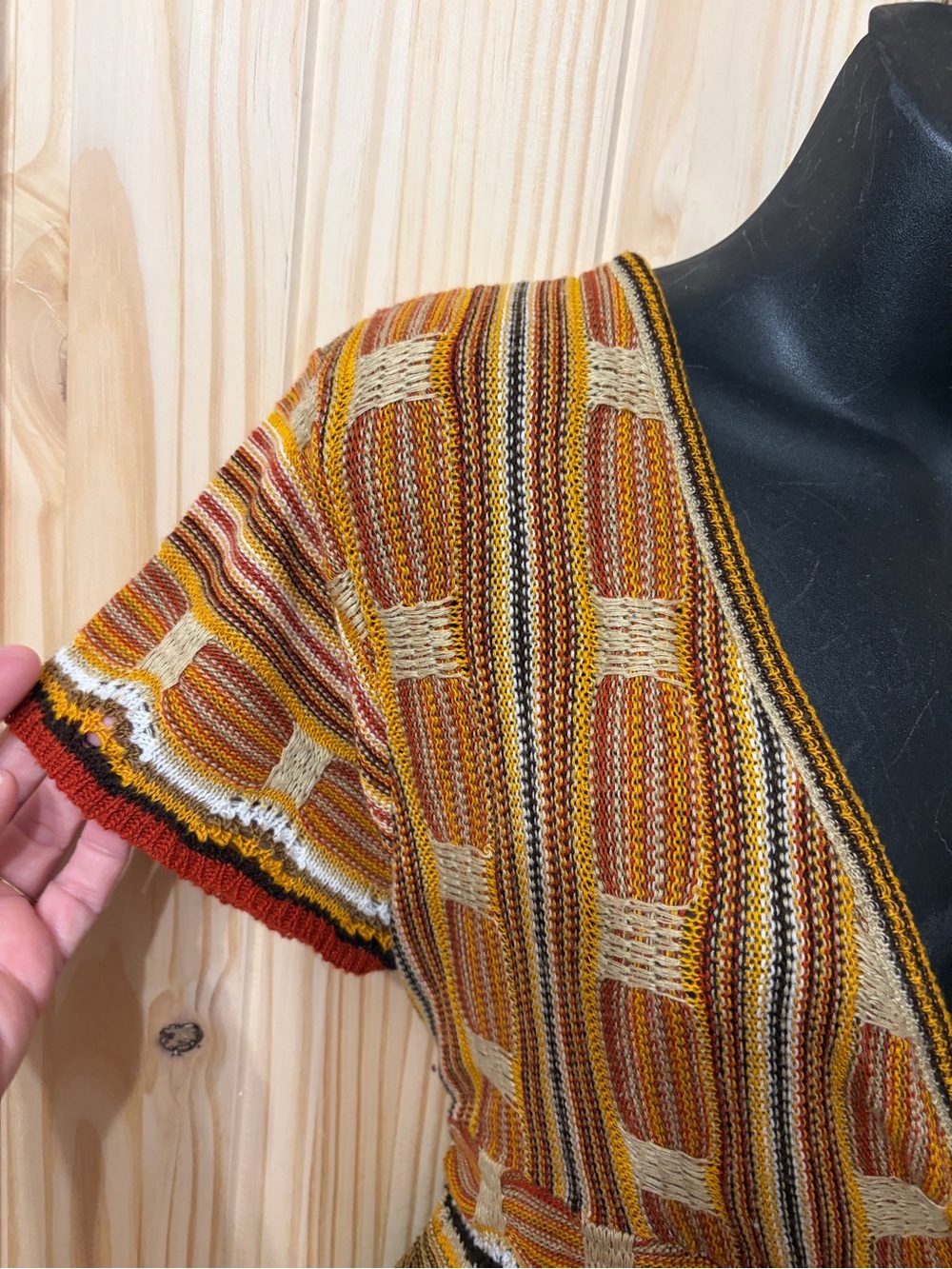 Vintage Demanding By Say What Babydoll Loose Knit Blouse Top Festival BoHo Y2K - Picture 2 of 6
